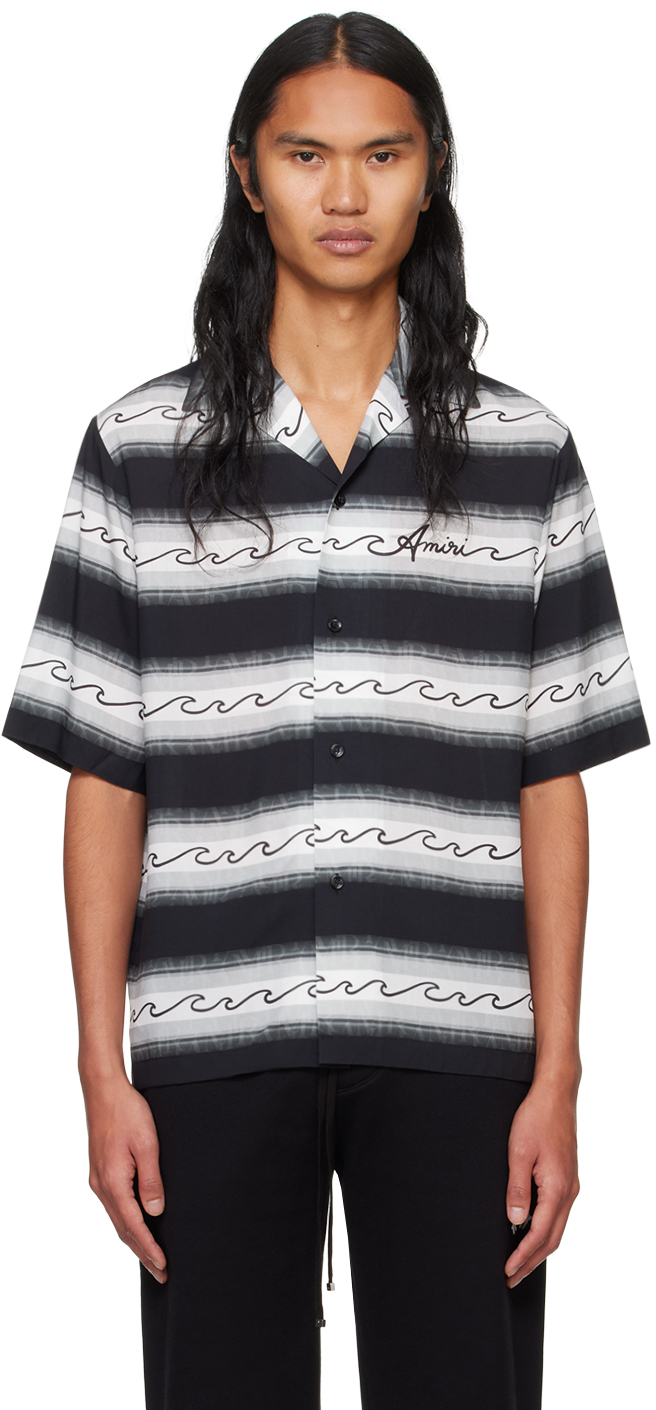 Black Amiri Wave Baja Shirt