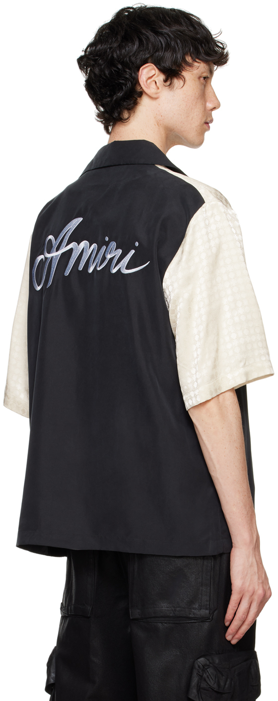 AMIRI BLACK MA QUAD YOKE CAMP SHIRT
