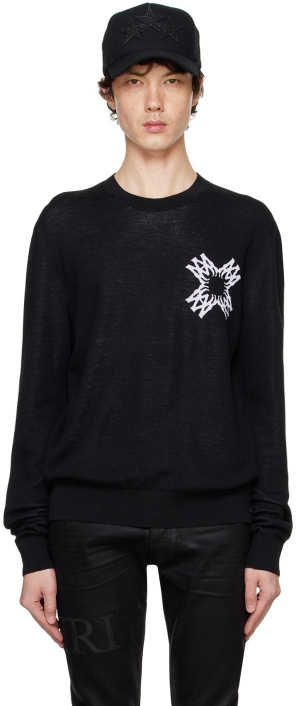 AMIRI BLACK MA QUAD CREWNECK