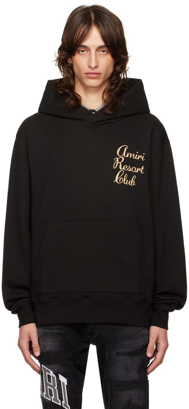 Black 'Amiri Resort Club' Hoodie