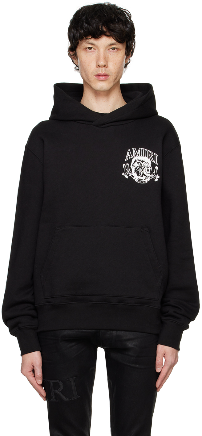 【関税込み】AMIRI ブラック Lion Outline フーディ AMIRIのブラック Lion Outline フーディがセール中