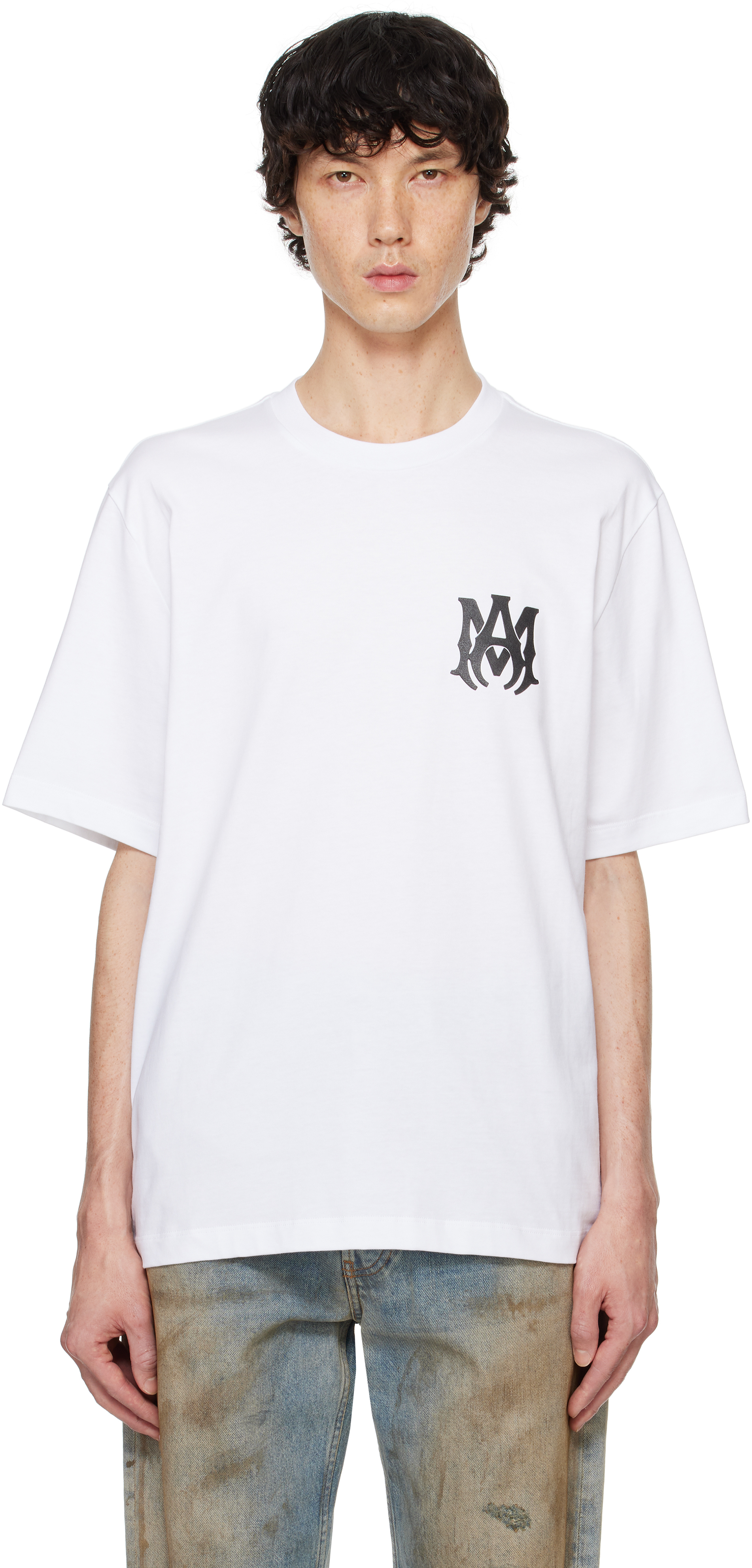 White MA Core Logo T-shirt