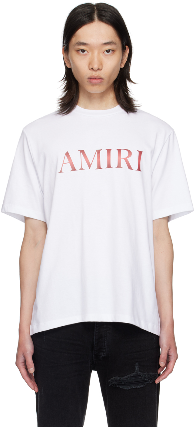 AMIRI: White 'Amiri' Core Gradient T-Shirt | SSENSE