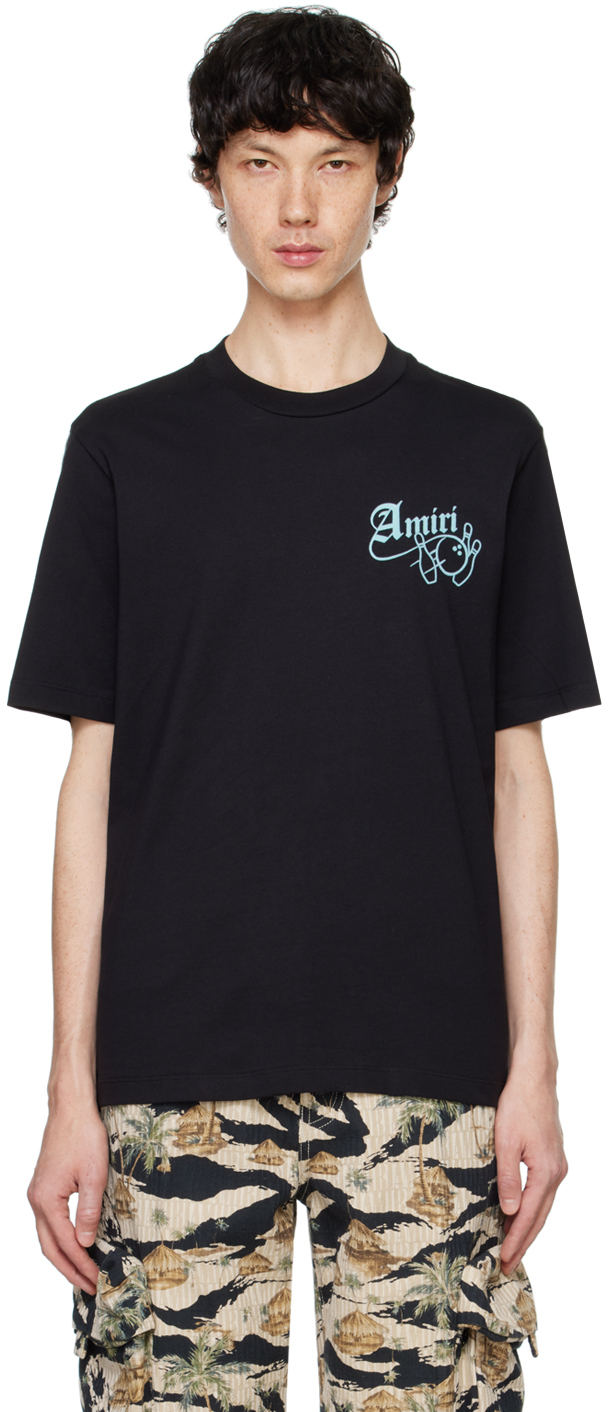 Shop Amiri Black Bowling T-shirt