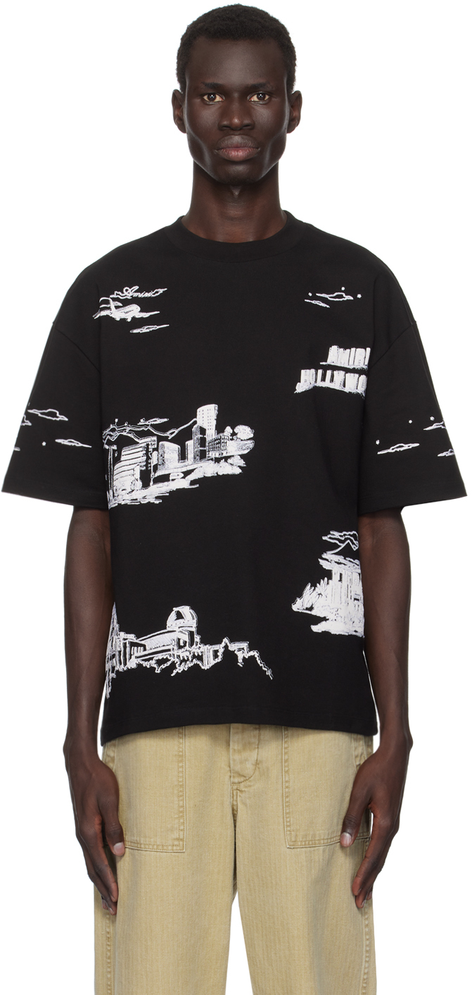 Amiri La Landmark T-shirt In Black