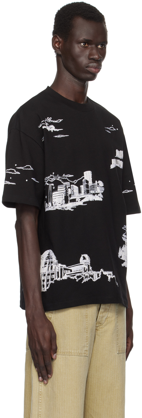 Amiri La Landmark T-shirt In Black