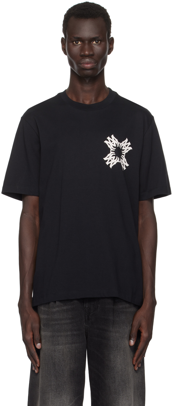 Shop Amiri Black Ma Quad T-shirt