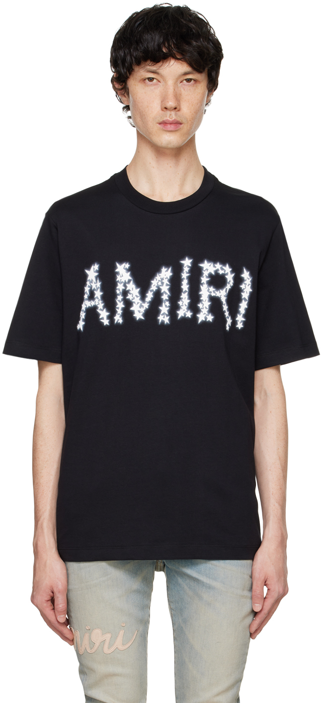 Shop Amiri Black Bonded T-shirt