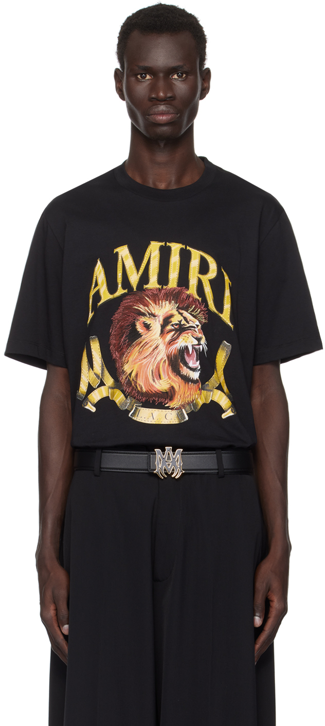 Shop Amiri Black Lion T-shirt