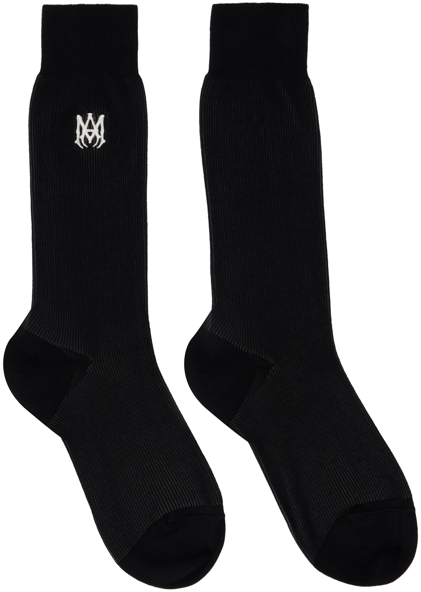 Black MA Dress Socks