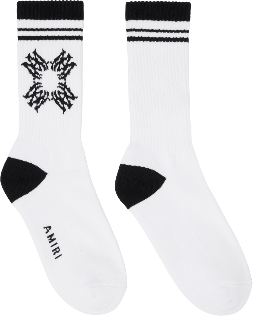 White & Black MA Quad Socks