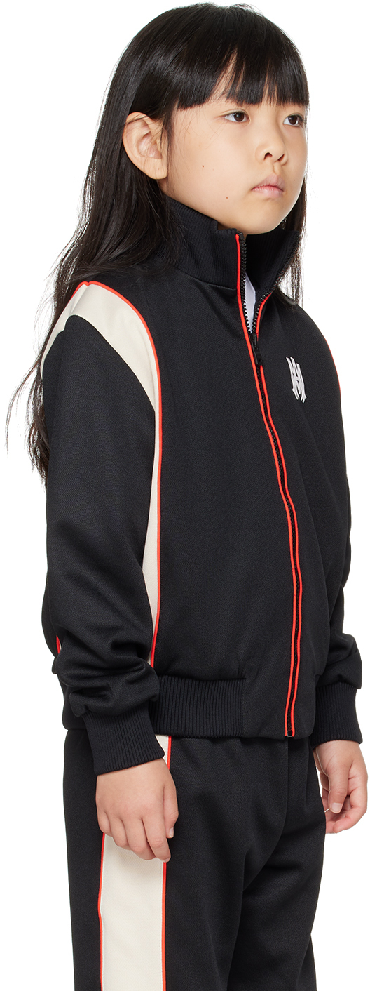Amiri Kids Black 'arts District' Track Jacket In Black