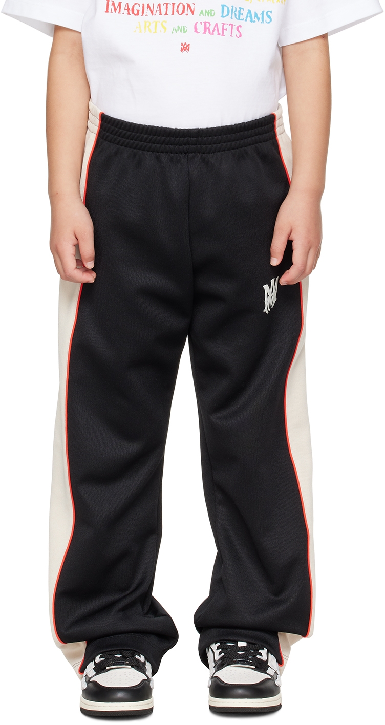 Amiri Kids Black 'ma' Track Pants