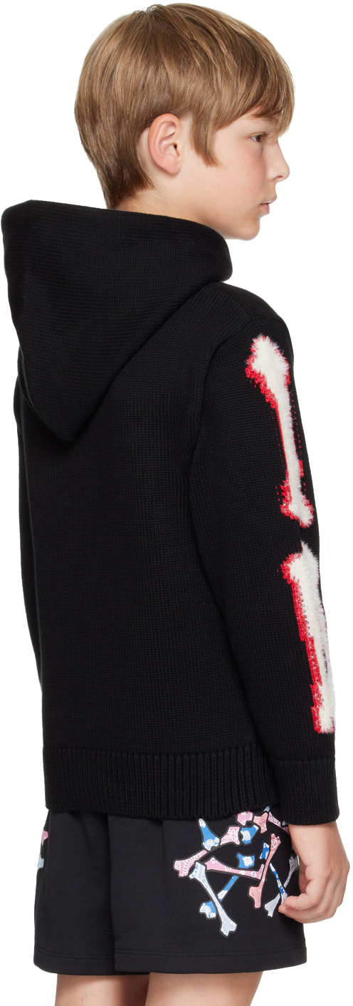 Amiri Kids Black Bones Hoodie In Black