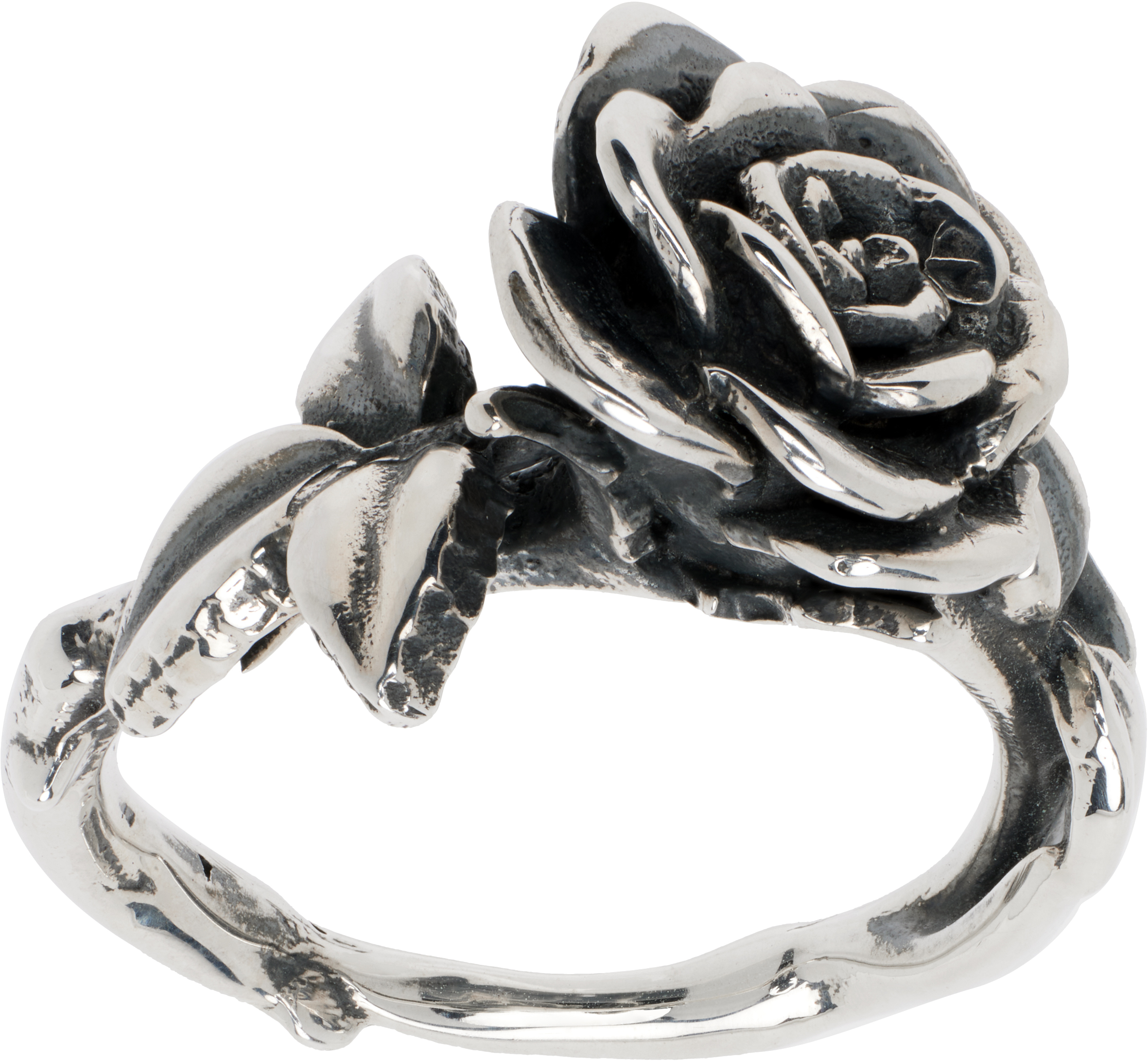 Silver Rose Ring