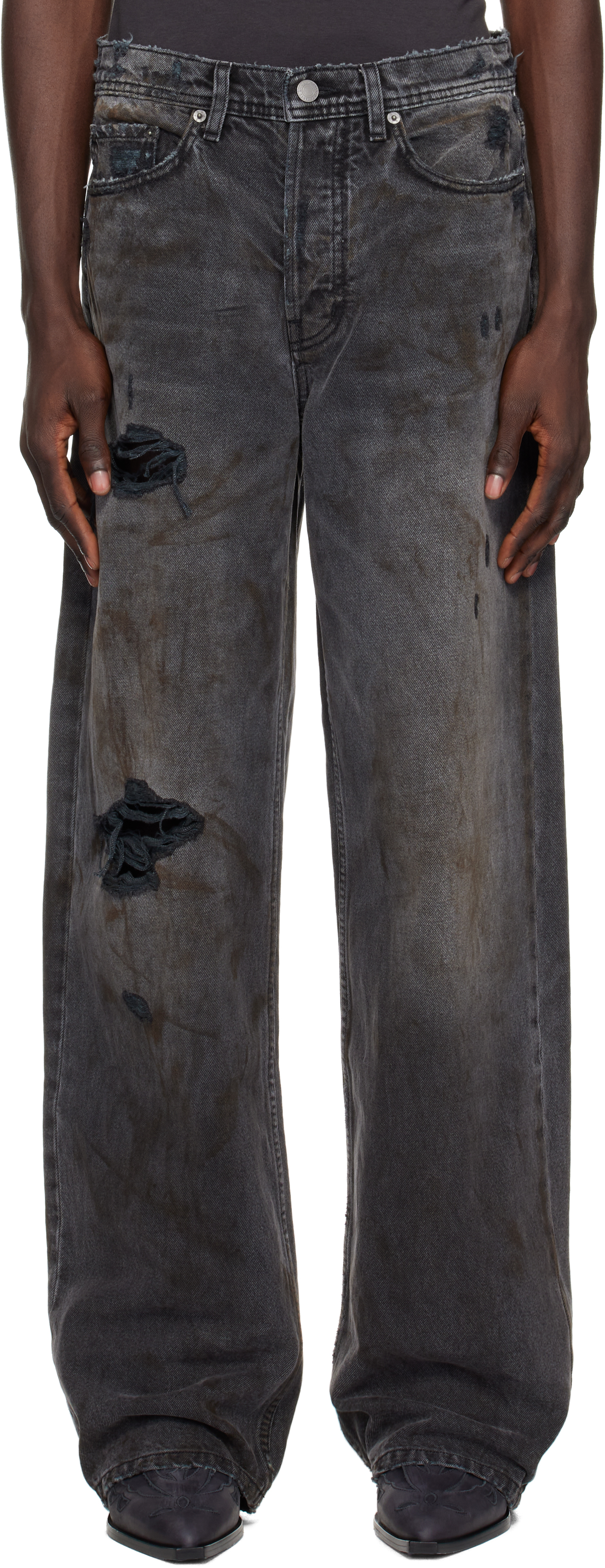 Enfants Riches Déprimés: Black Corpse Pose Jeans | SSENSE