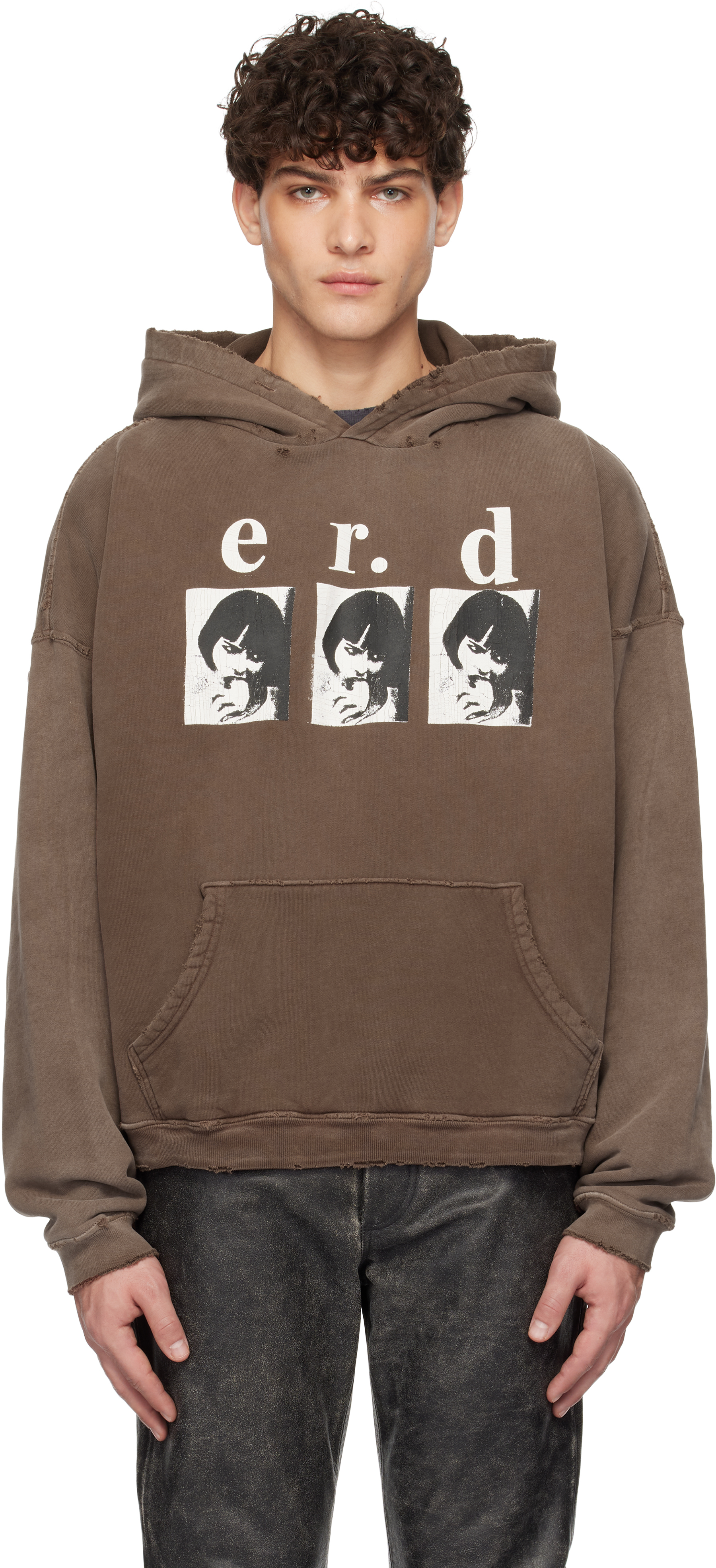 Brown 'Louise Eats Sandwich (E. R.D.)' Hoodie