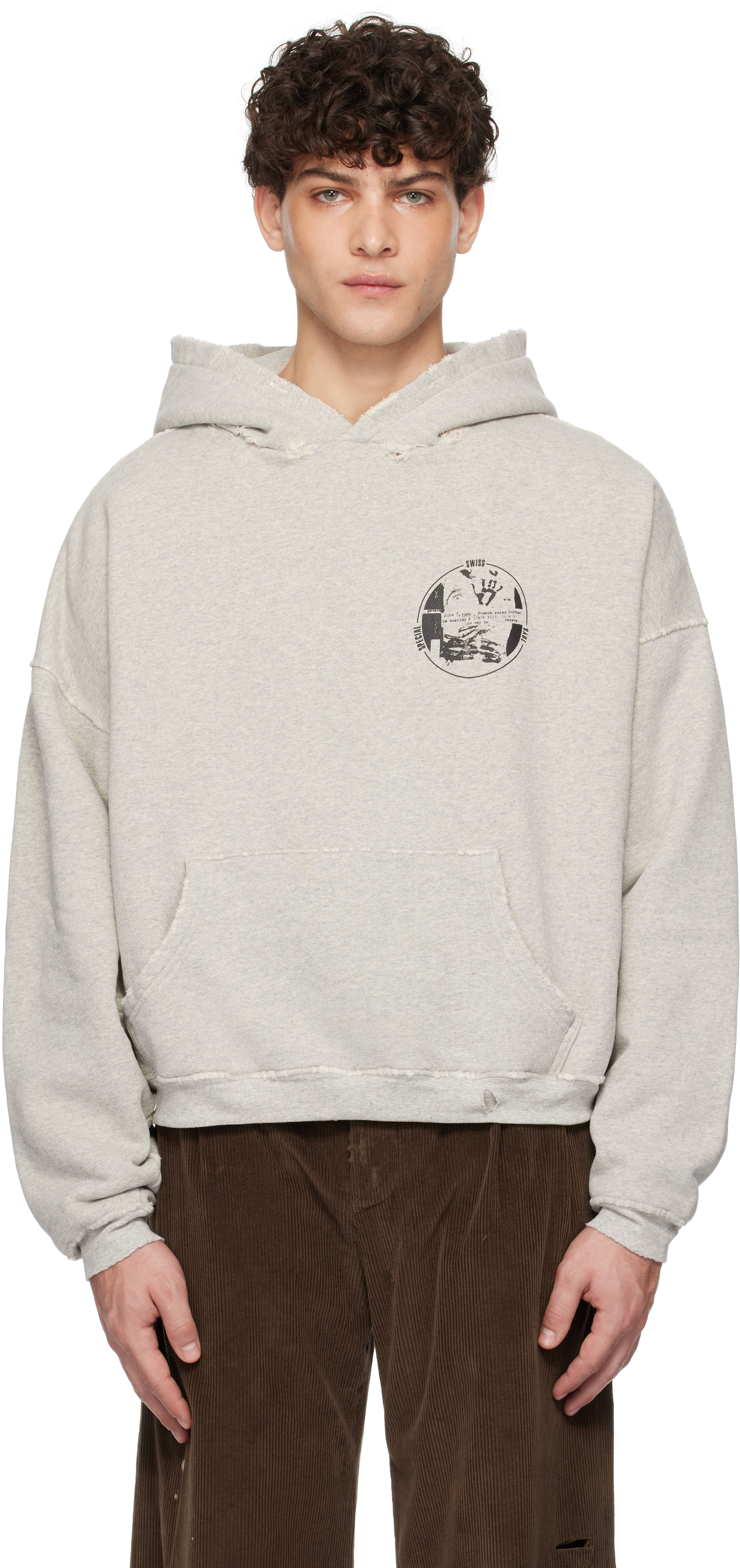 Gray Special Swiss Toys Hoodie