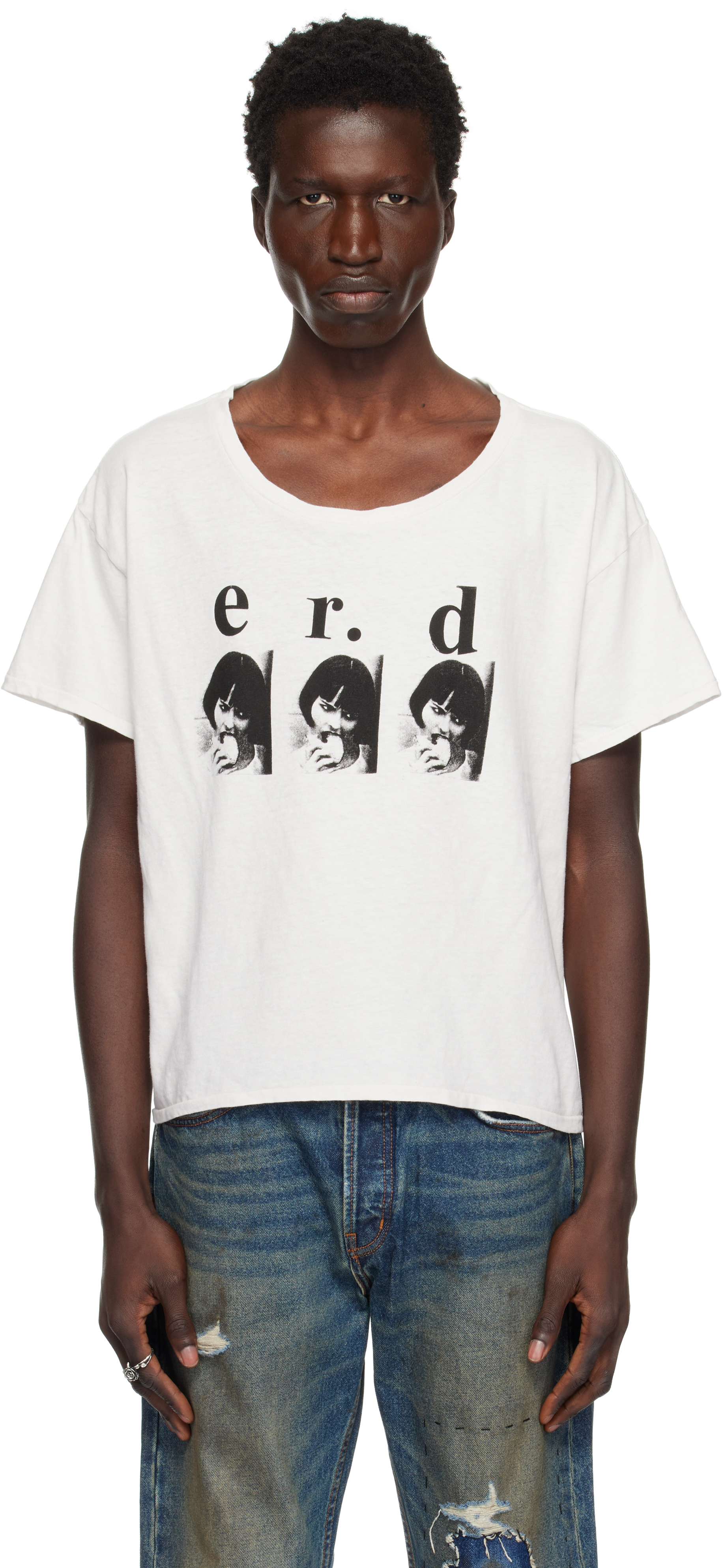 White Louise Eats Sandwich 'E. R.D.' T-shirt