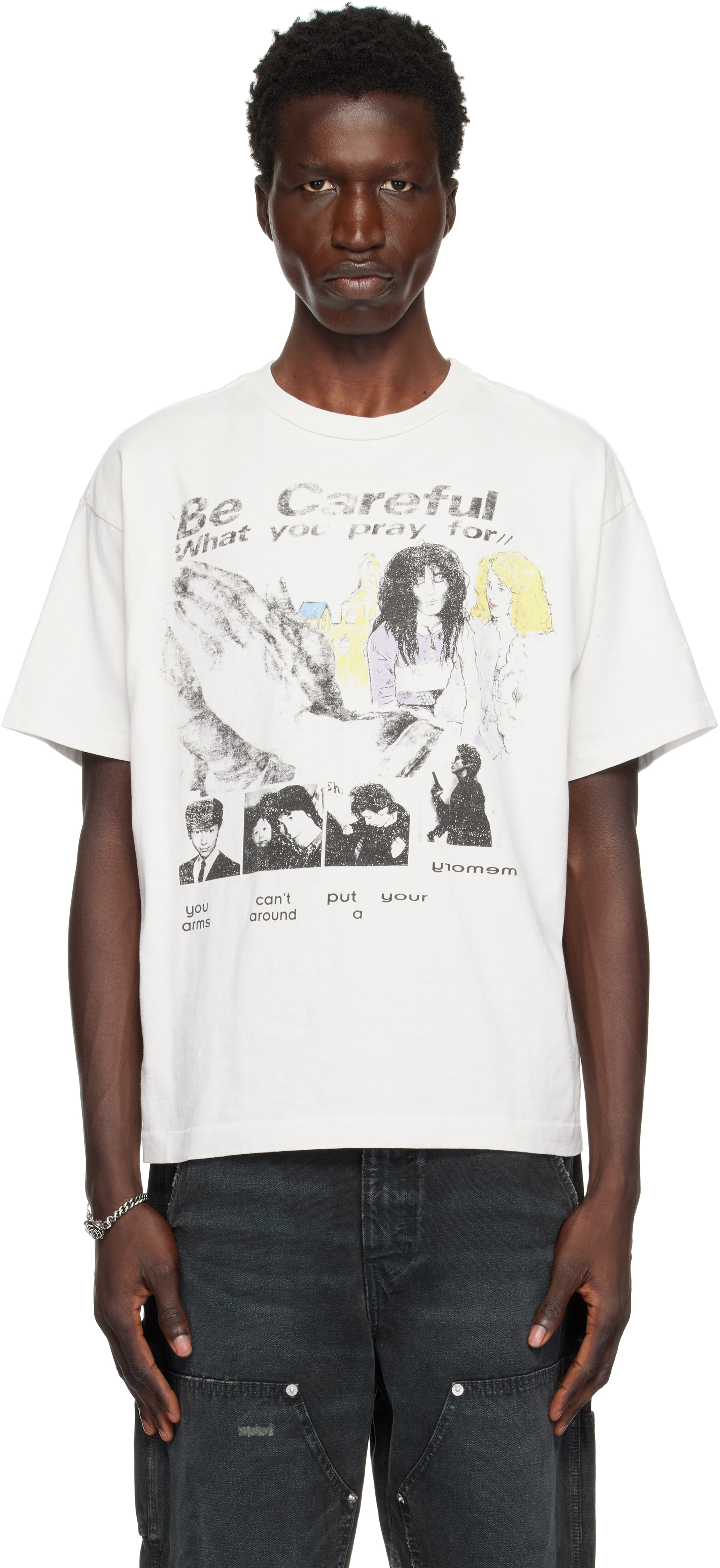 [teket] / ☆ 25SS Be Careful Tee / Purple Enfants Riches Déprimés: T-shirt 'Be Careful What You Pray