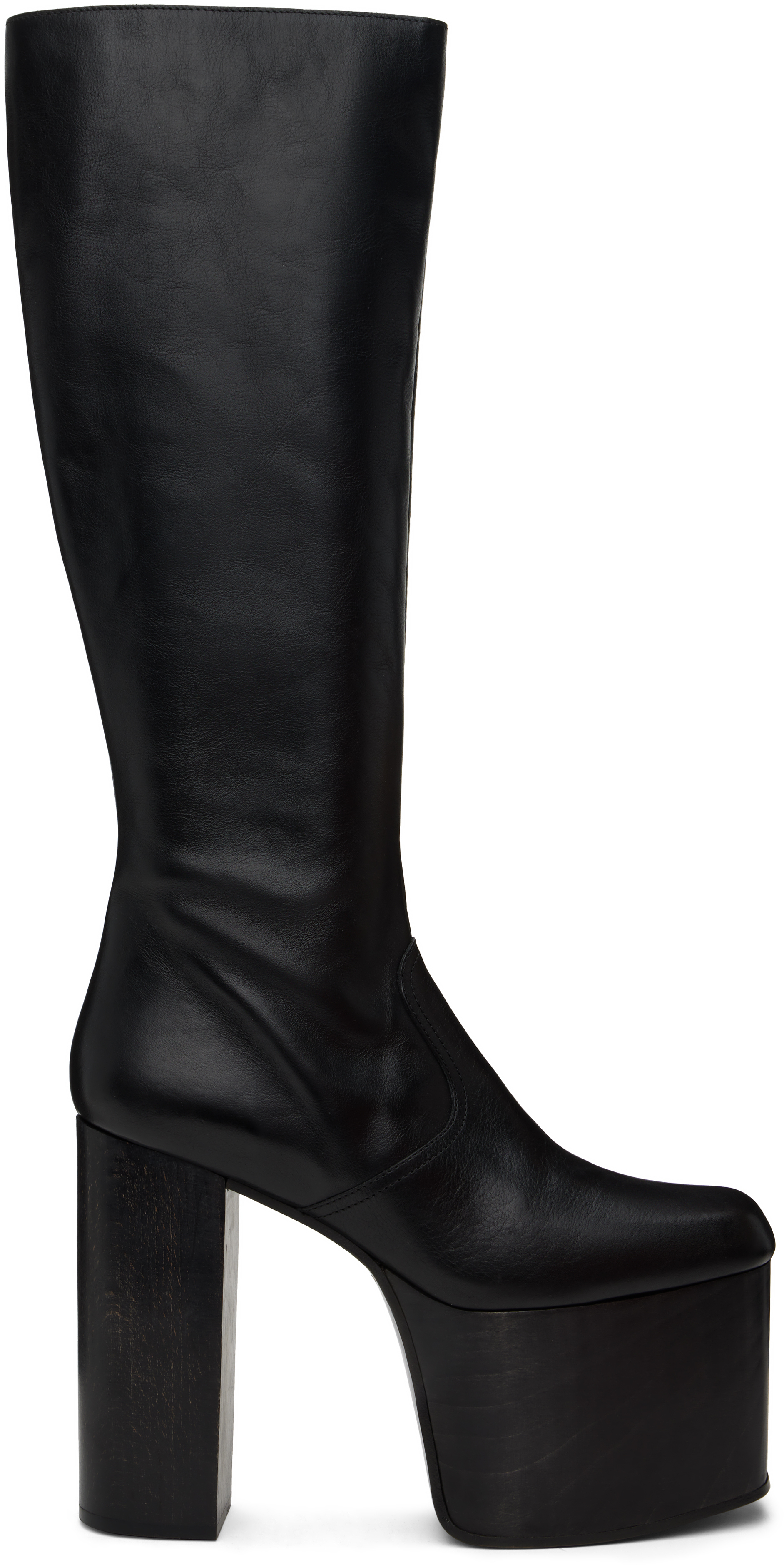 Black Platform Tall Boots