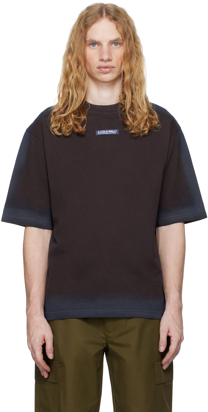 A-COLD-WALL* Brown & Blue Verge T-shirt