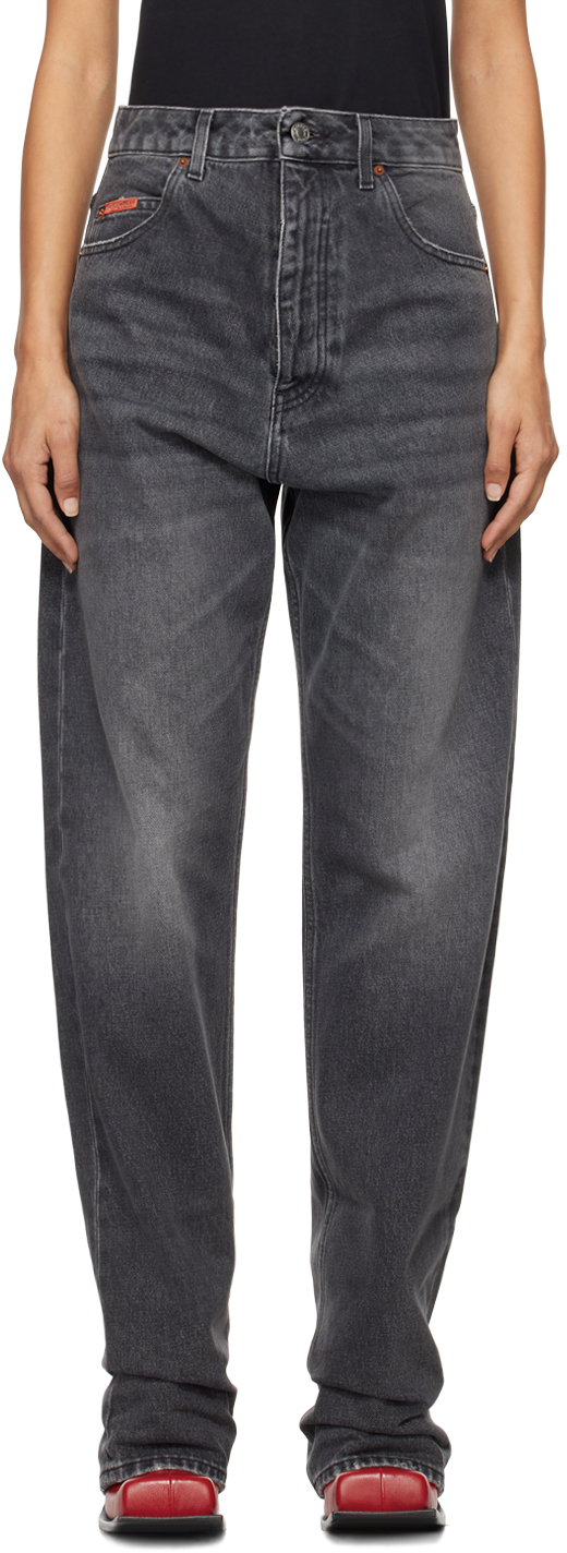 Martin rose デニム　ブラックデニム Martine Rose Open Fly ジーンズ | ブラック | FARFETCH JP