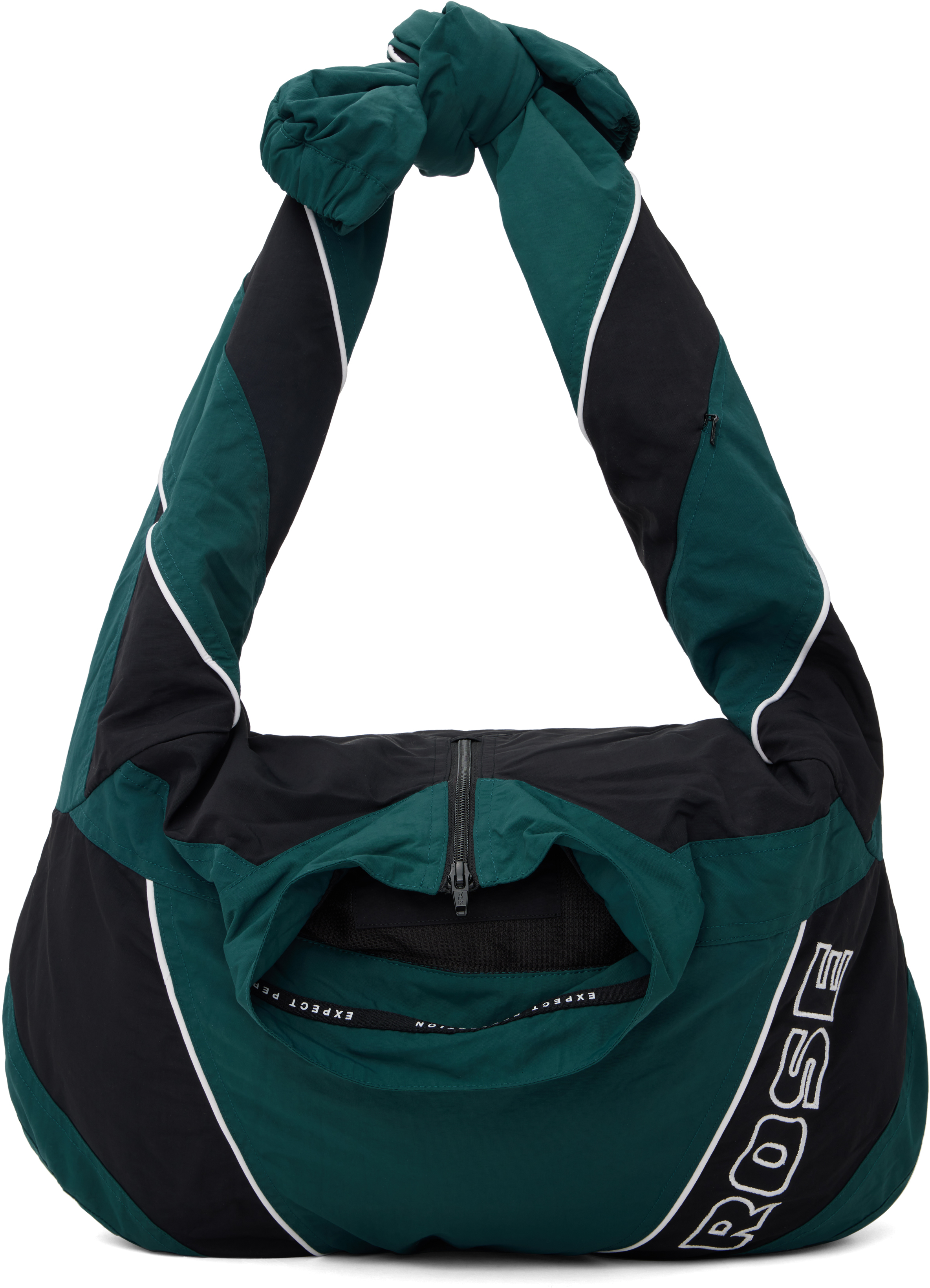 MARTINE ROSE GREEN & BLACK TRACK JACKET TOTE
