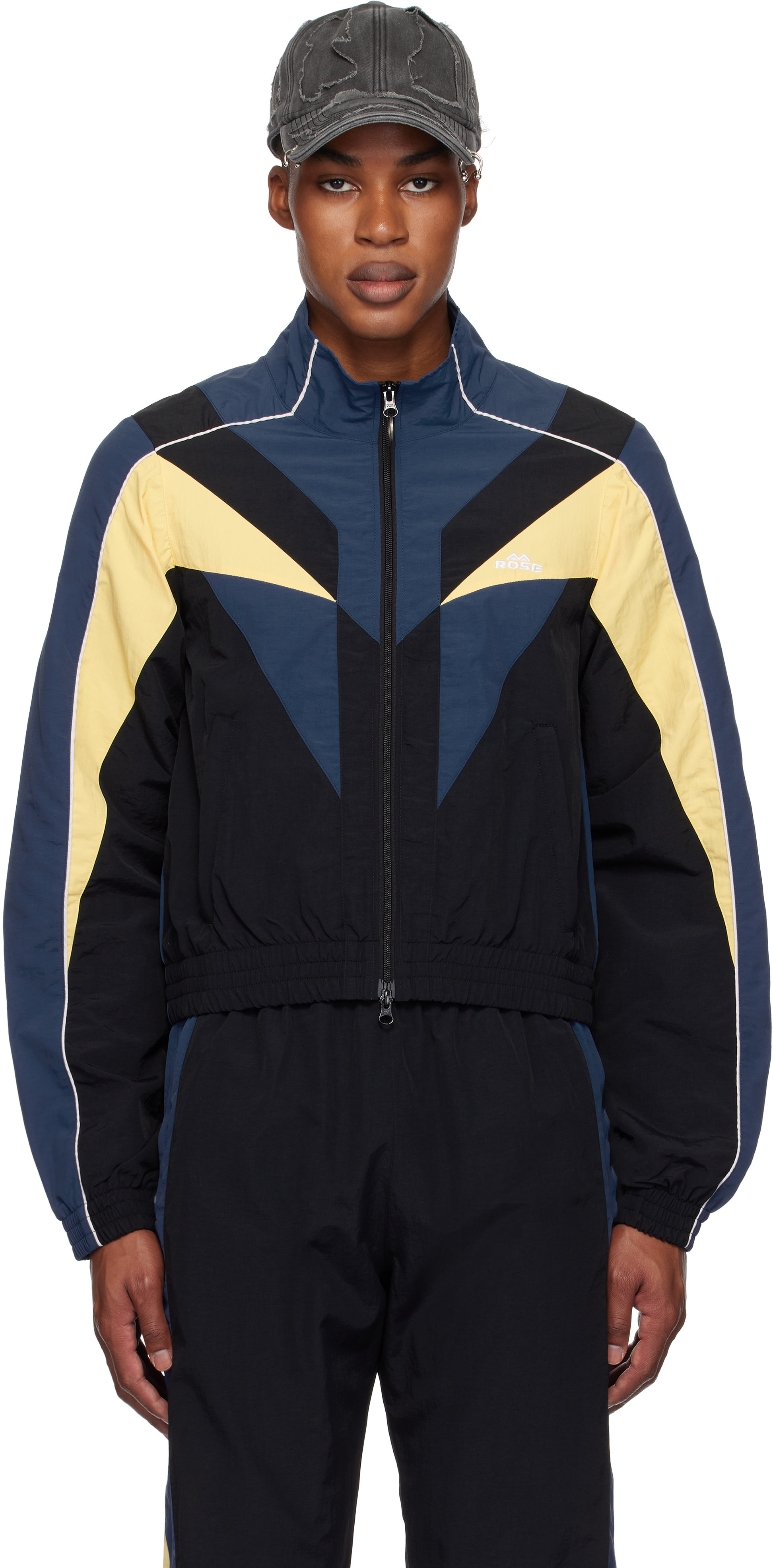 Multicolor Shrunken Track Jacket