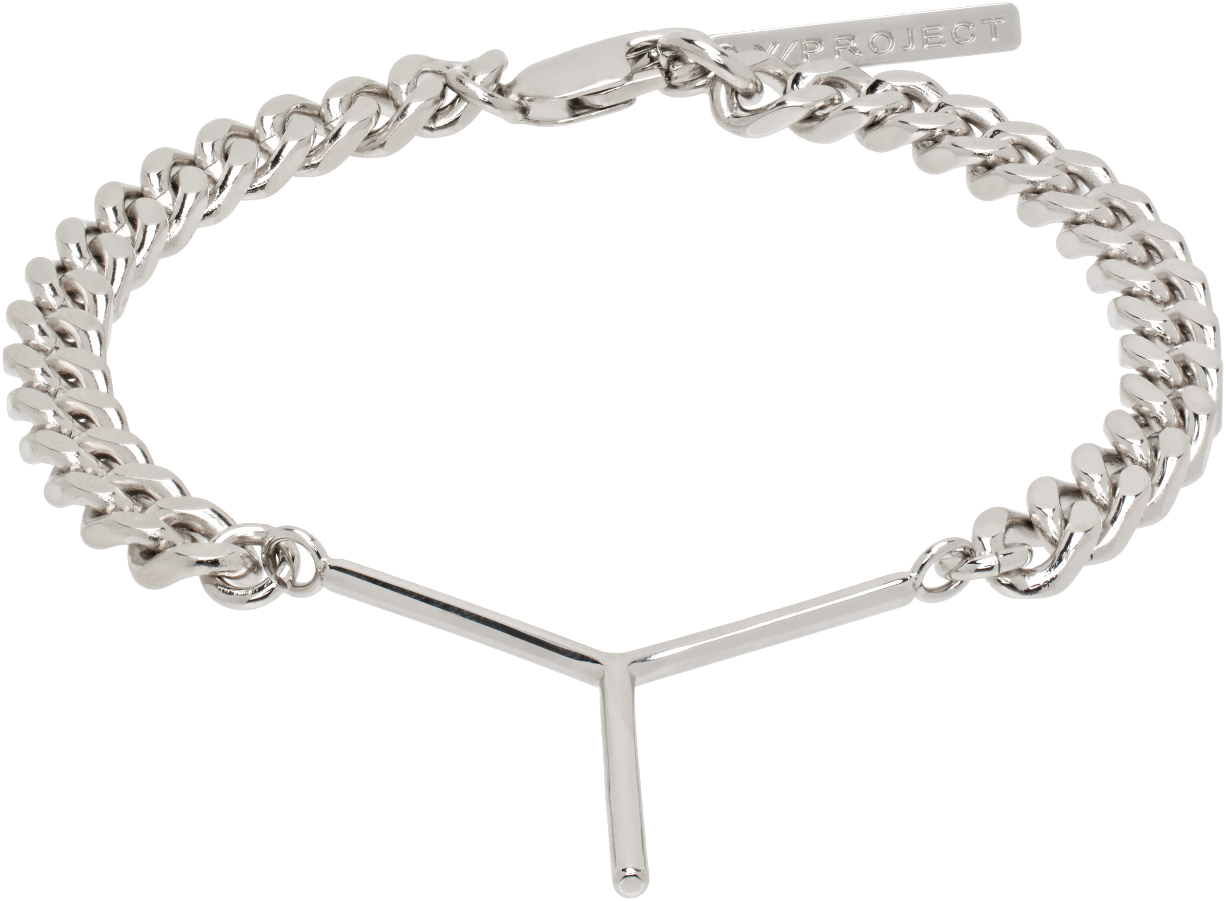 Y/PROJECT SILVER MINI Y BRACELET 