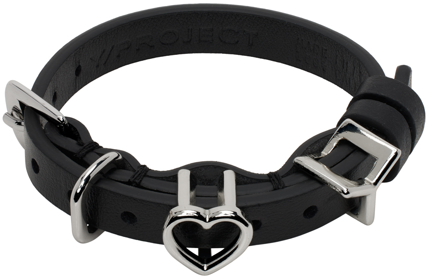 Black Y Heart Belt Bracelet