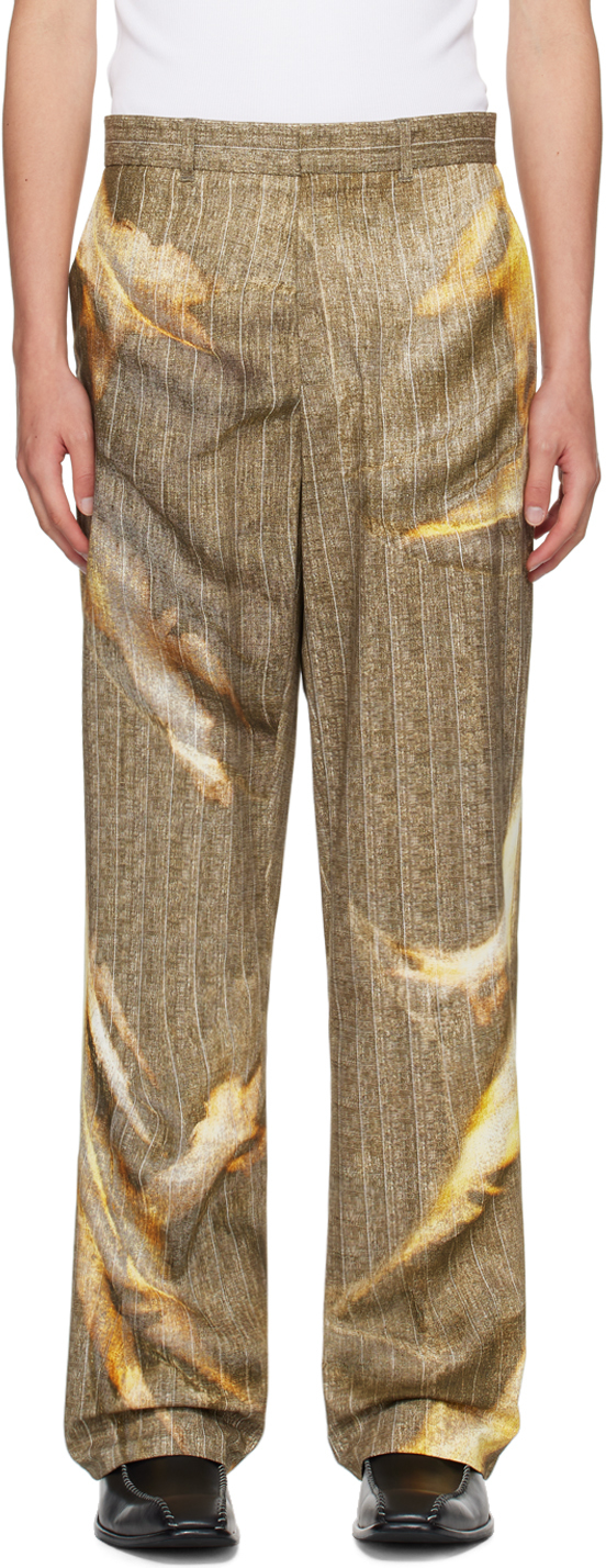 Beige Sun Bleached Trousers