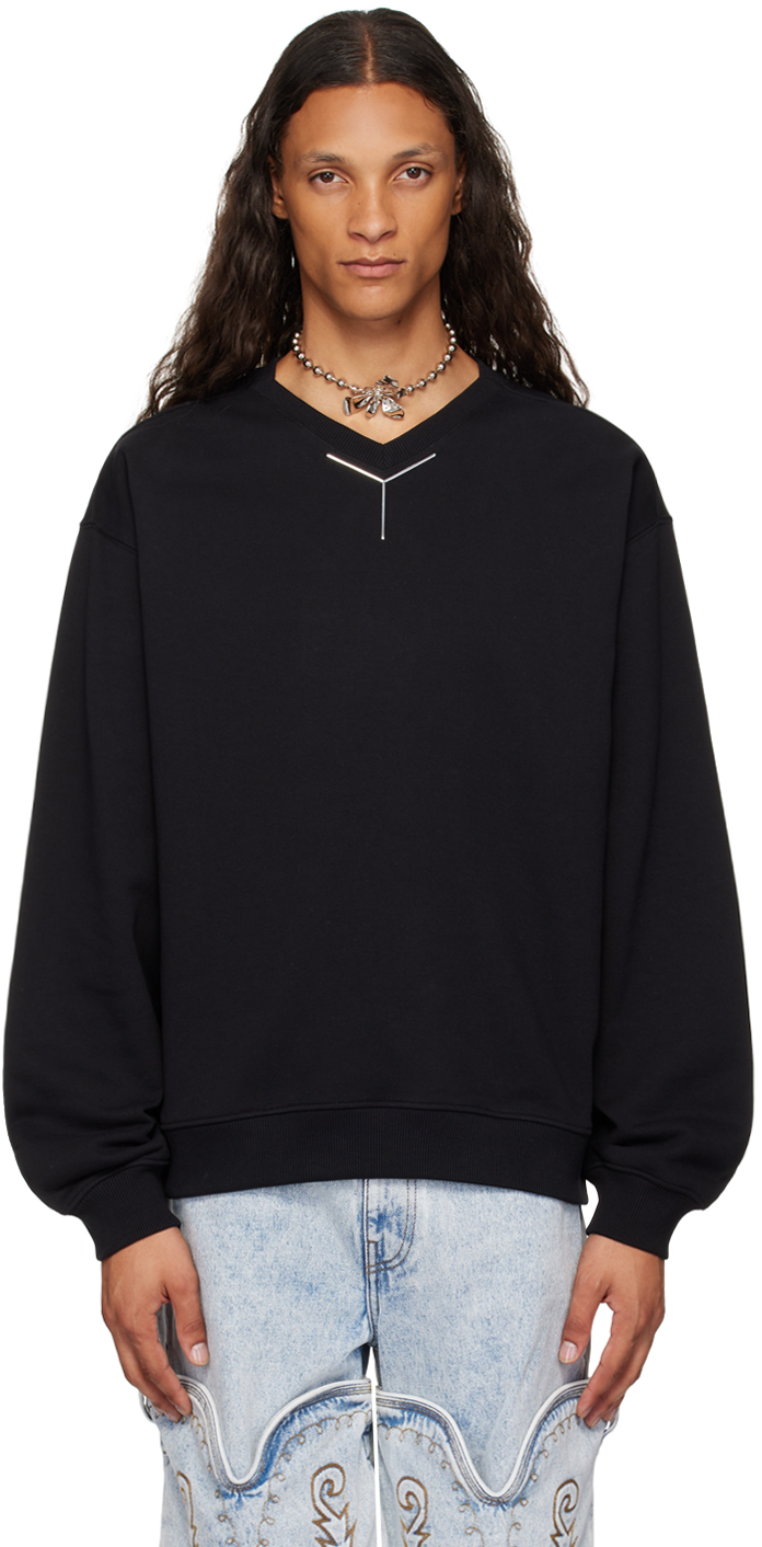 Shop Y/project Black Chrome Sweatshirt