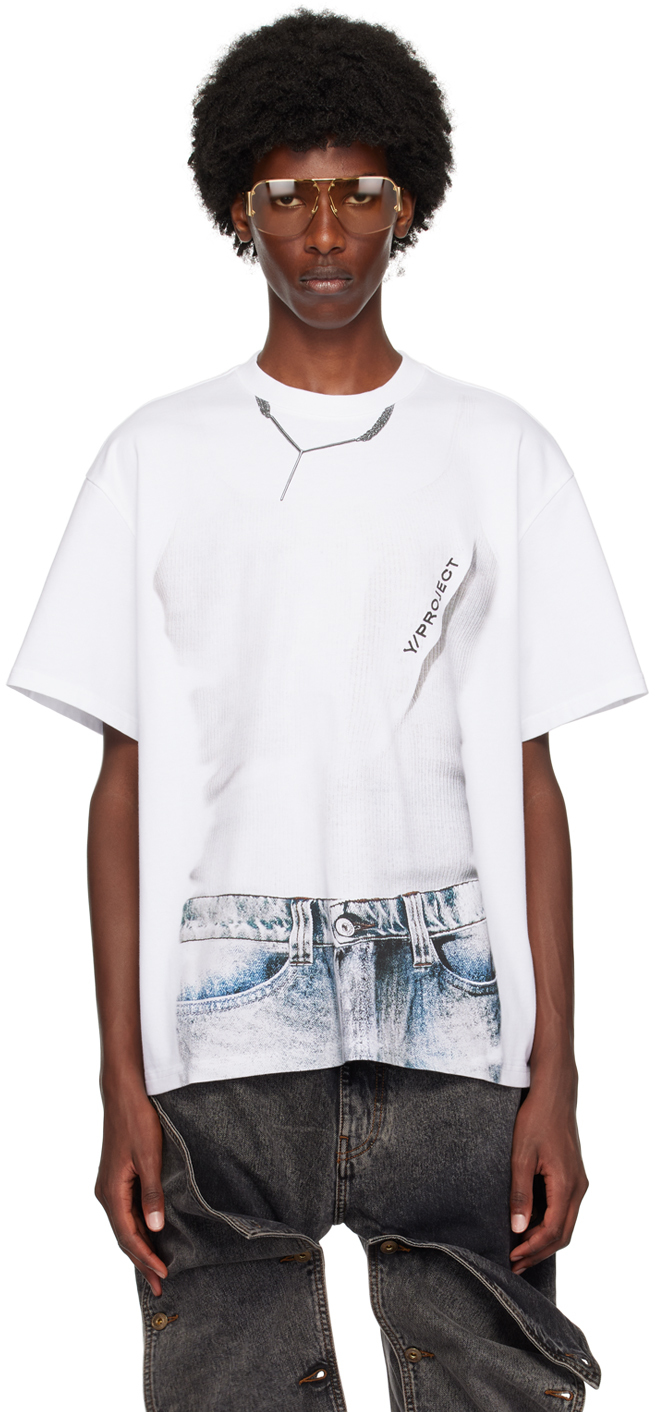 White Trompe-L'ail T-Shirt