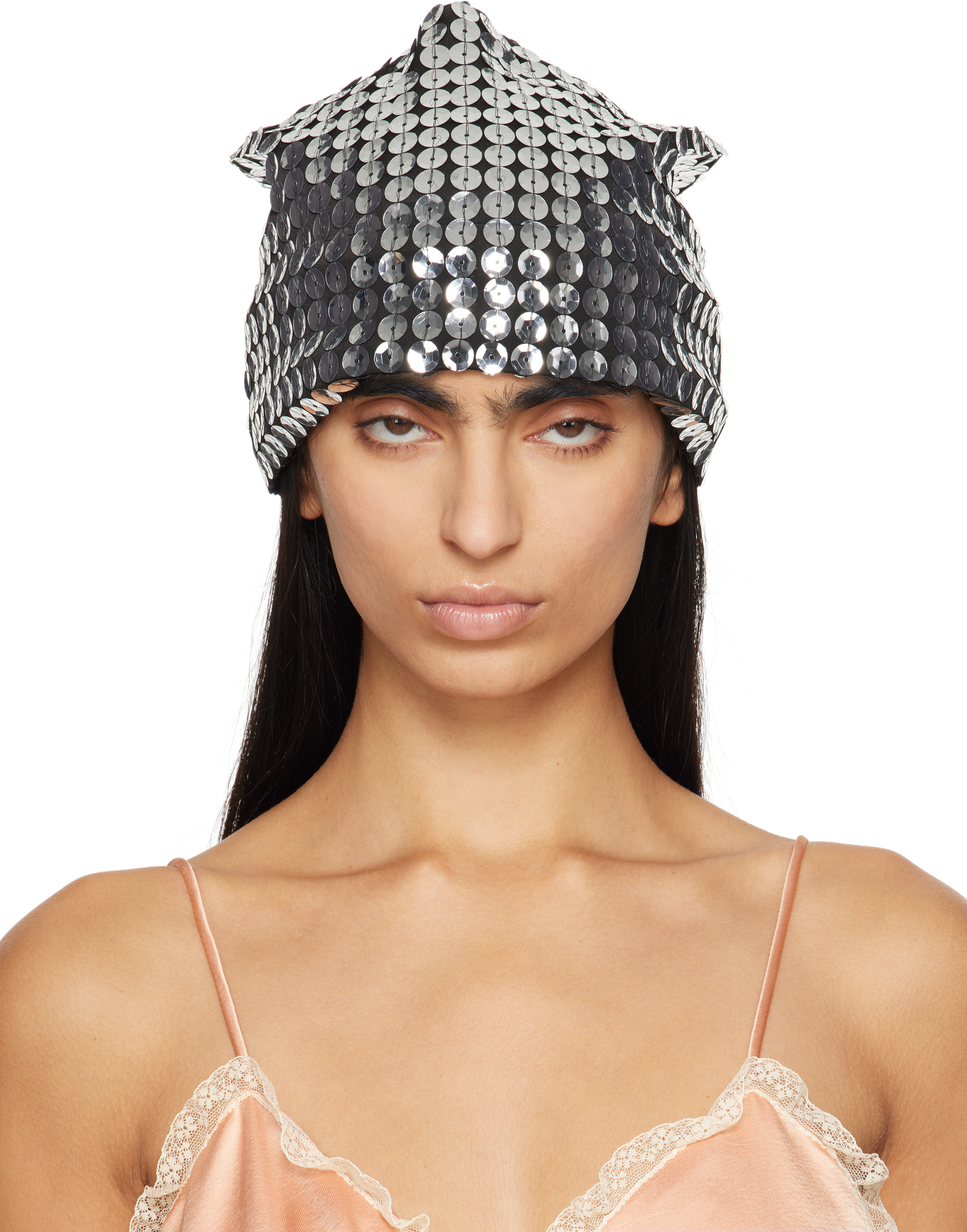 Silver Pailettes Beanie