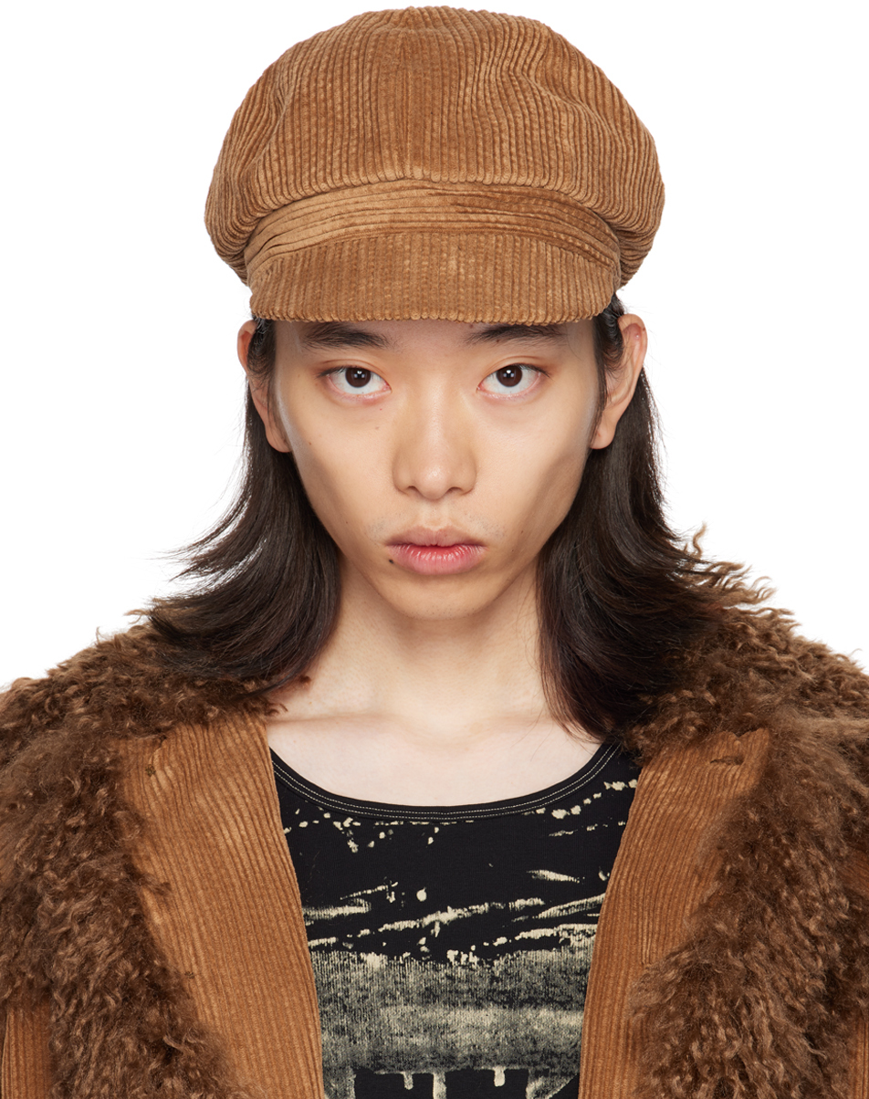 SSENSE Exclusive Brown Corduroy Cap