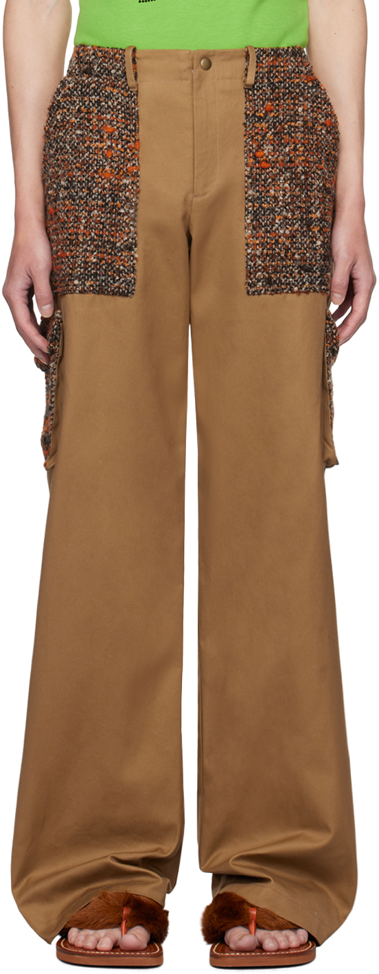 SSENSE Exclusive Brown Painter Cargo Pants