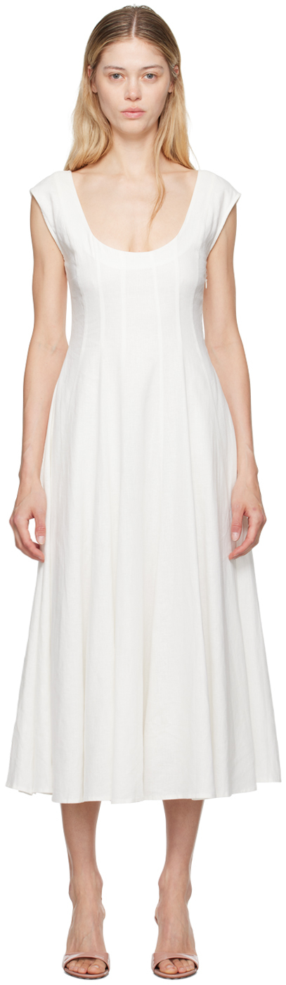 White Leila Midi Dress