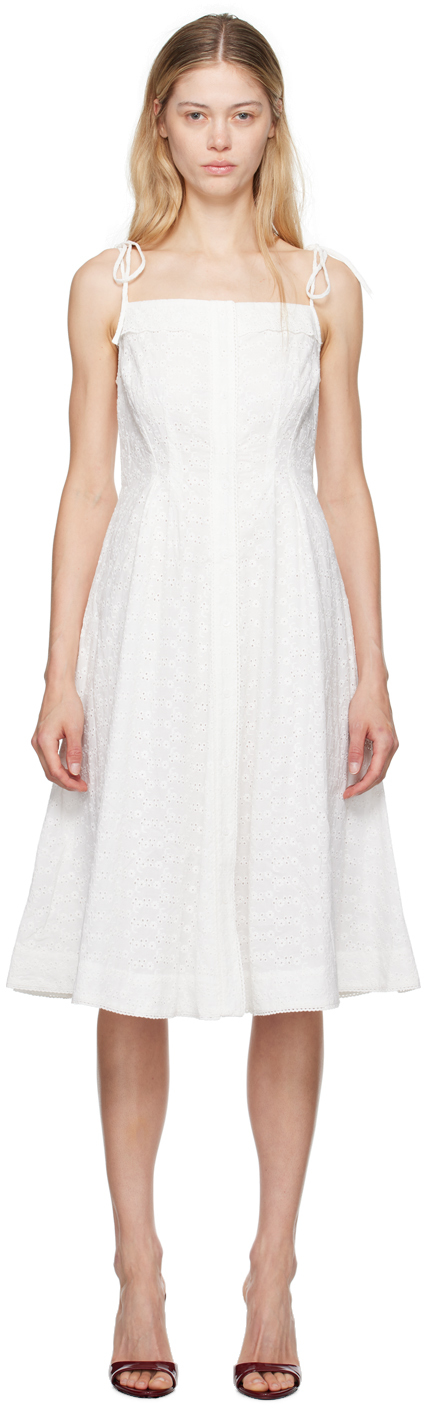 White Acadia Midi Dress