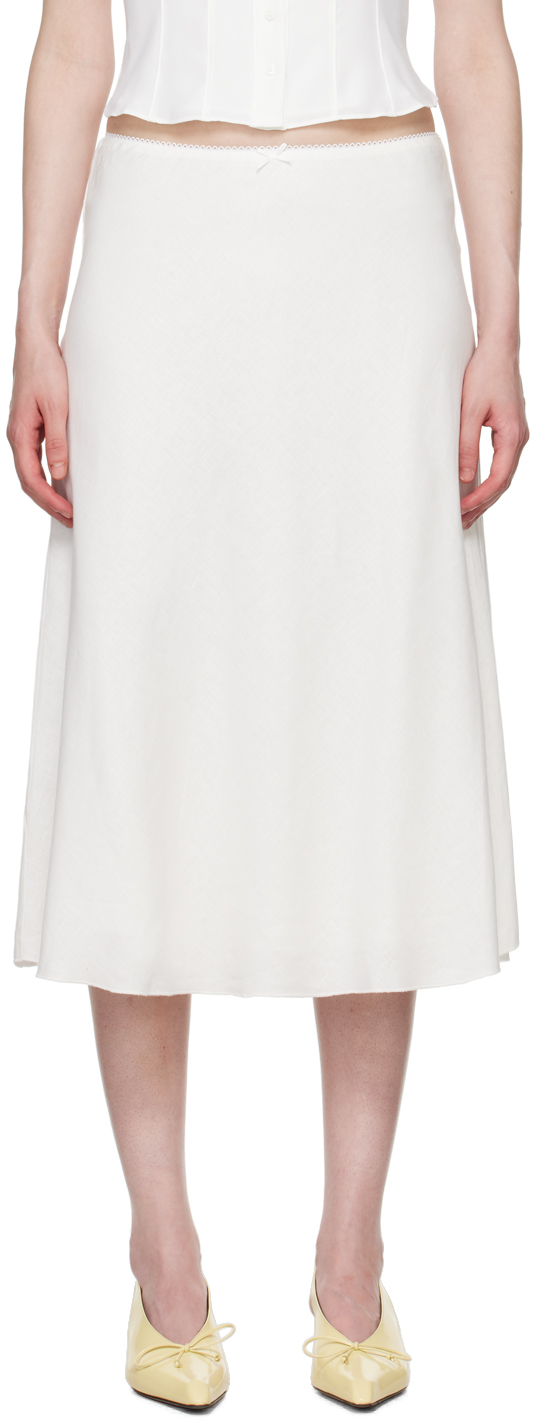 White Paloma Midi Skirt