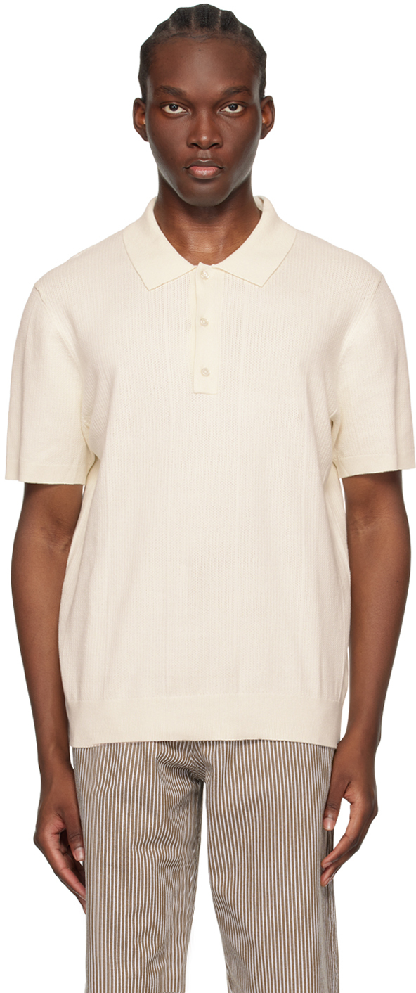 Shop Saturdays Surf Nyc Off-white Jahmad Polo In Ivory