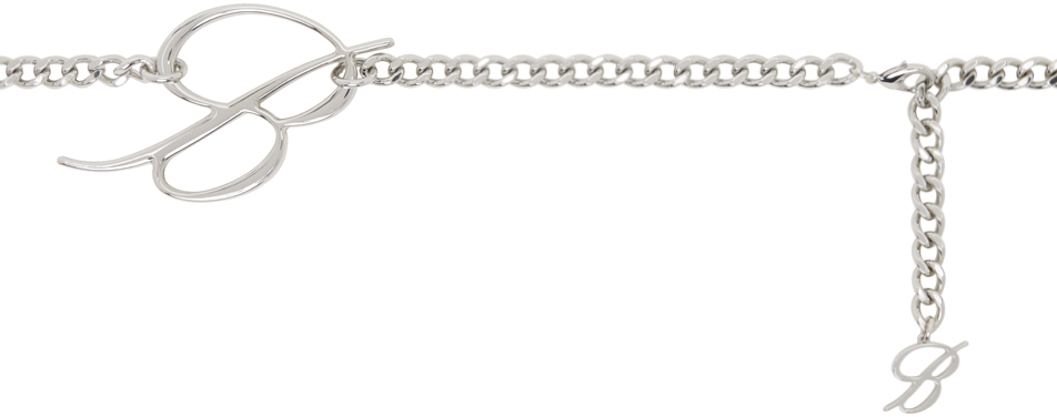 Silver 'B' Monogram Belt