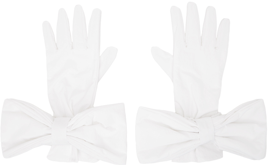 Shop Shushu-tong Ssense Exclusive White Gloves