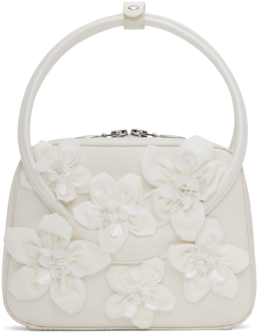 Shop Shushu-tong Ssense Exclusive White 3d Floral Bag In Wh100 White