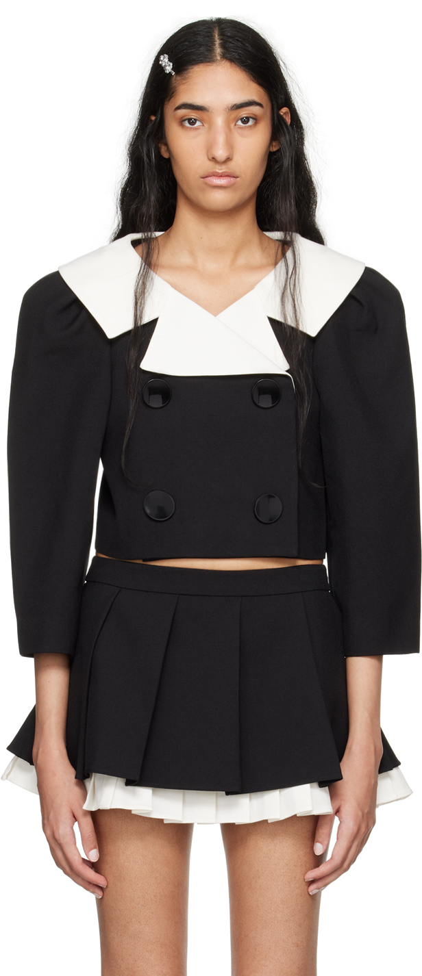 SHUSHU-TONG BLACK PUFF SLEEVE JACKET 