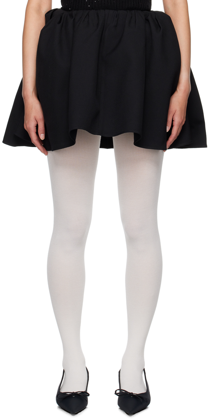 Shop Shushu-tong Black Bowknots Miniskirt In Ba100 Black