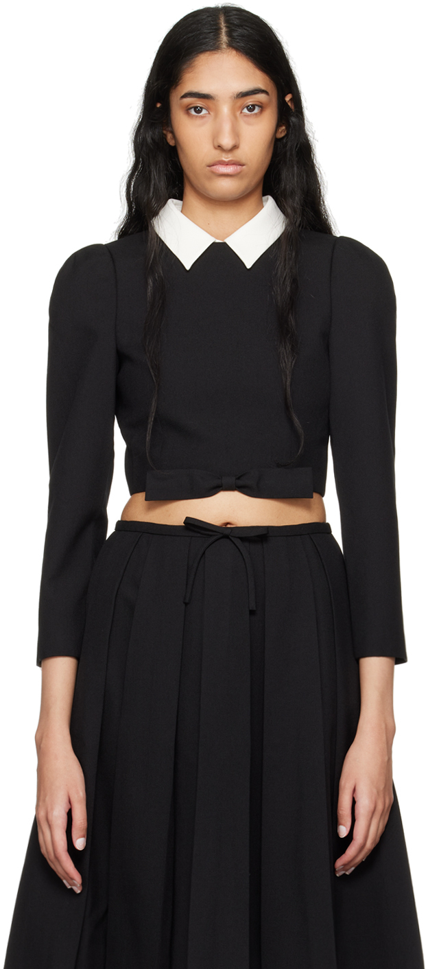 Black Bow Knot Blouse