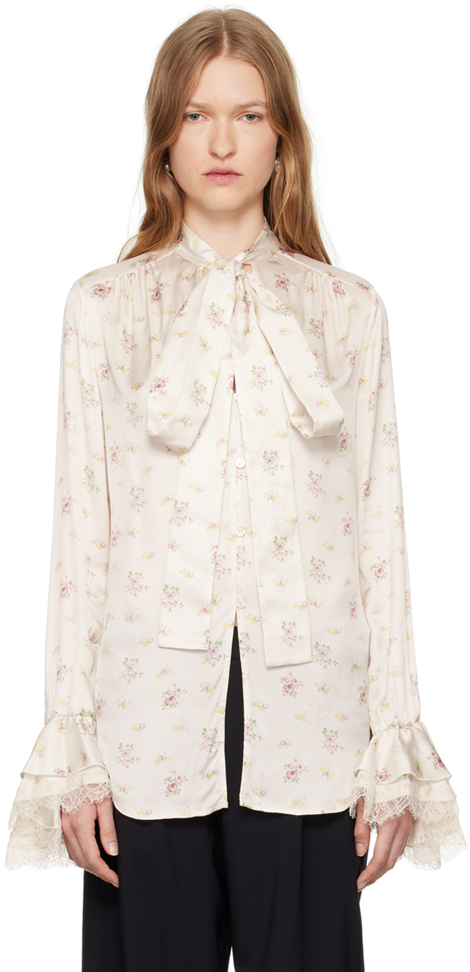 Blumarine Two-Tone Viscose Shirt Women