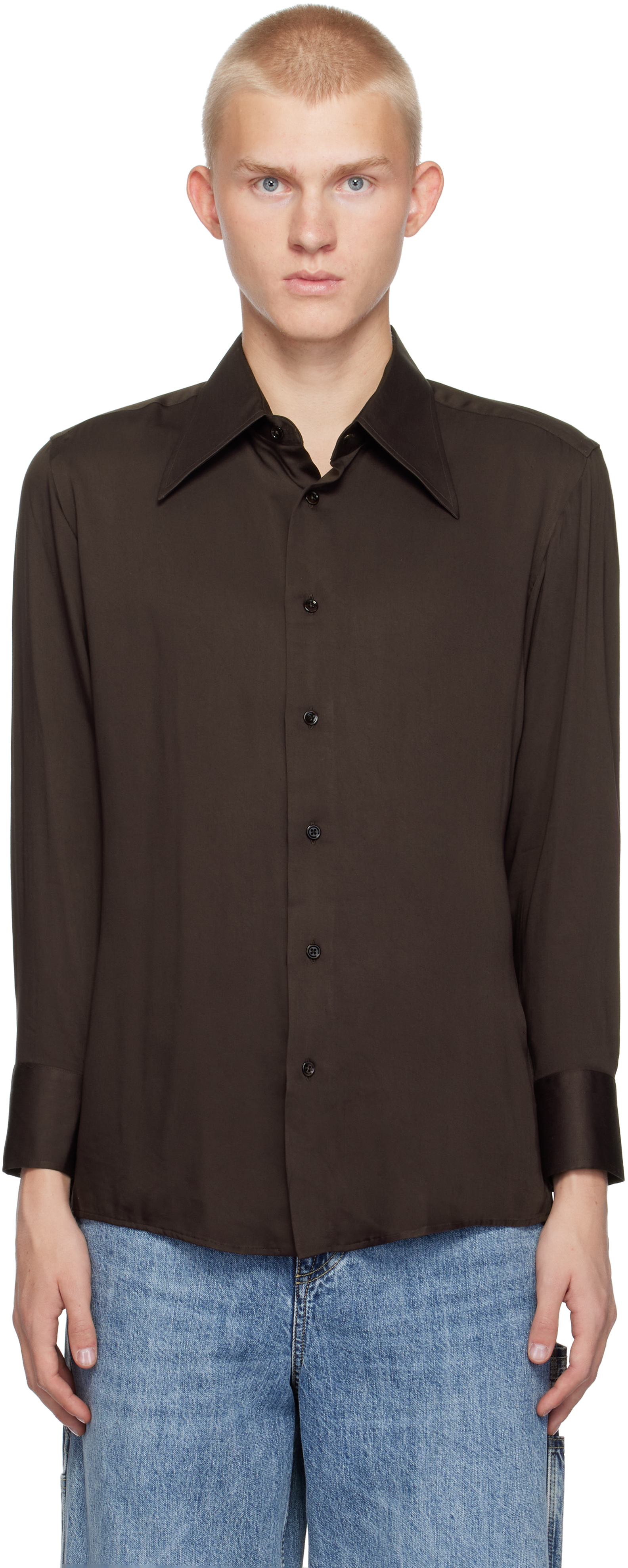 Shop Second / Layer Brown Ace 2 Shirt