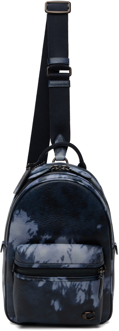 Shop Coach ネイビー Charter Pack バッグ In Midnight Navy Multi